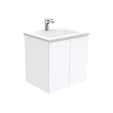 Fienza 600mm Vanessa Top With Fingerpull Wall Hung Cabinet - Gloss White
